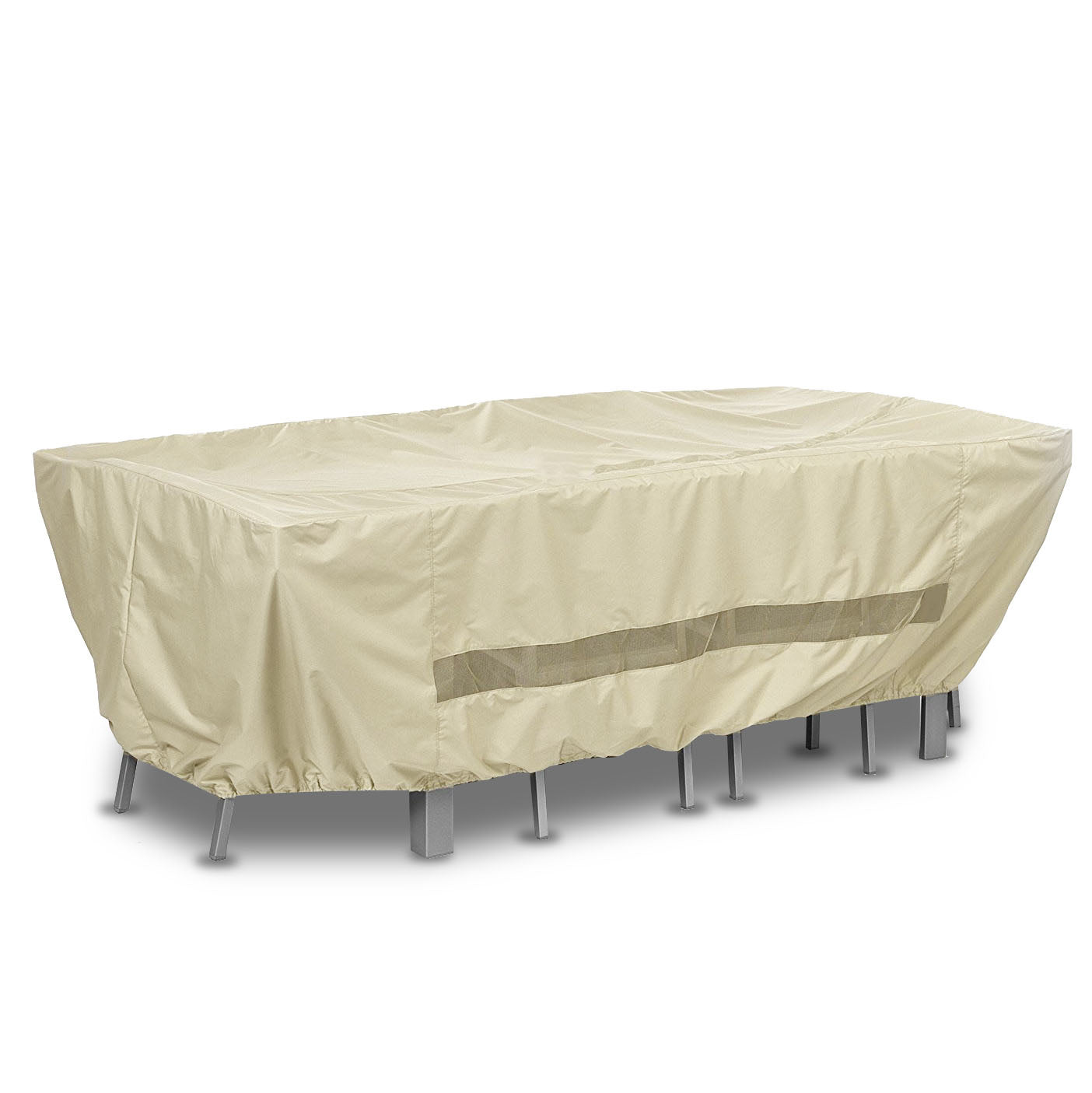 ANYWEATHER Waterproof Patio Table with Chairs Outdoor Cover for Rain, Snow, and Debris, Brown