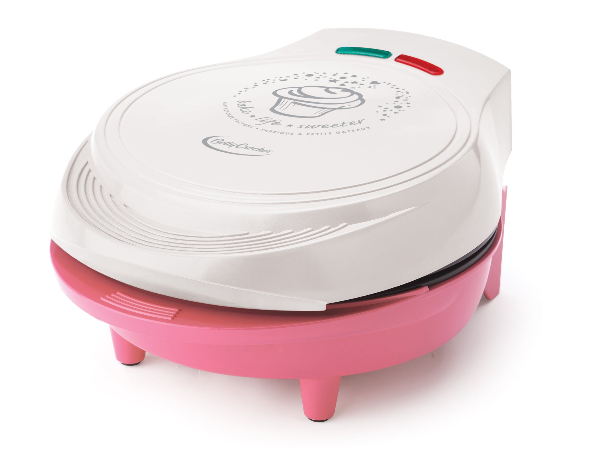 BETTY CROCKER Mini Cupcake Factory up to 7 Cupcakes, White and Pink