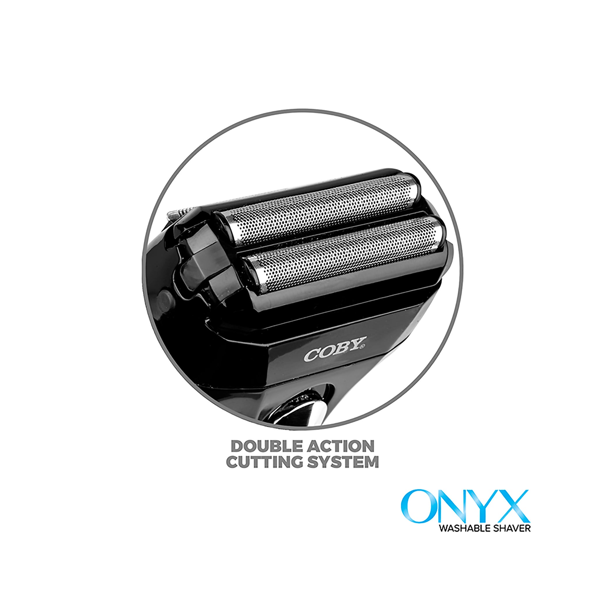 Black Washable Rechargeable Shaver