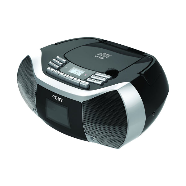 CD Cassette Radio Player/ Recorder with MP3/USB – Coby