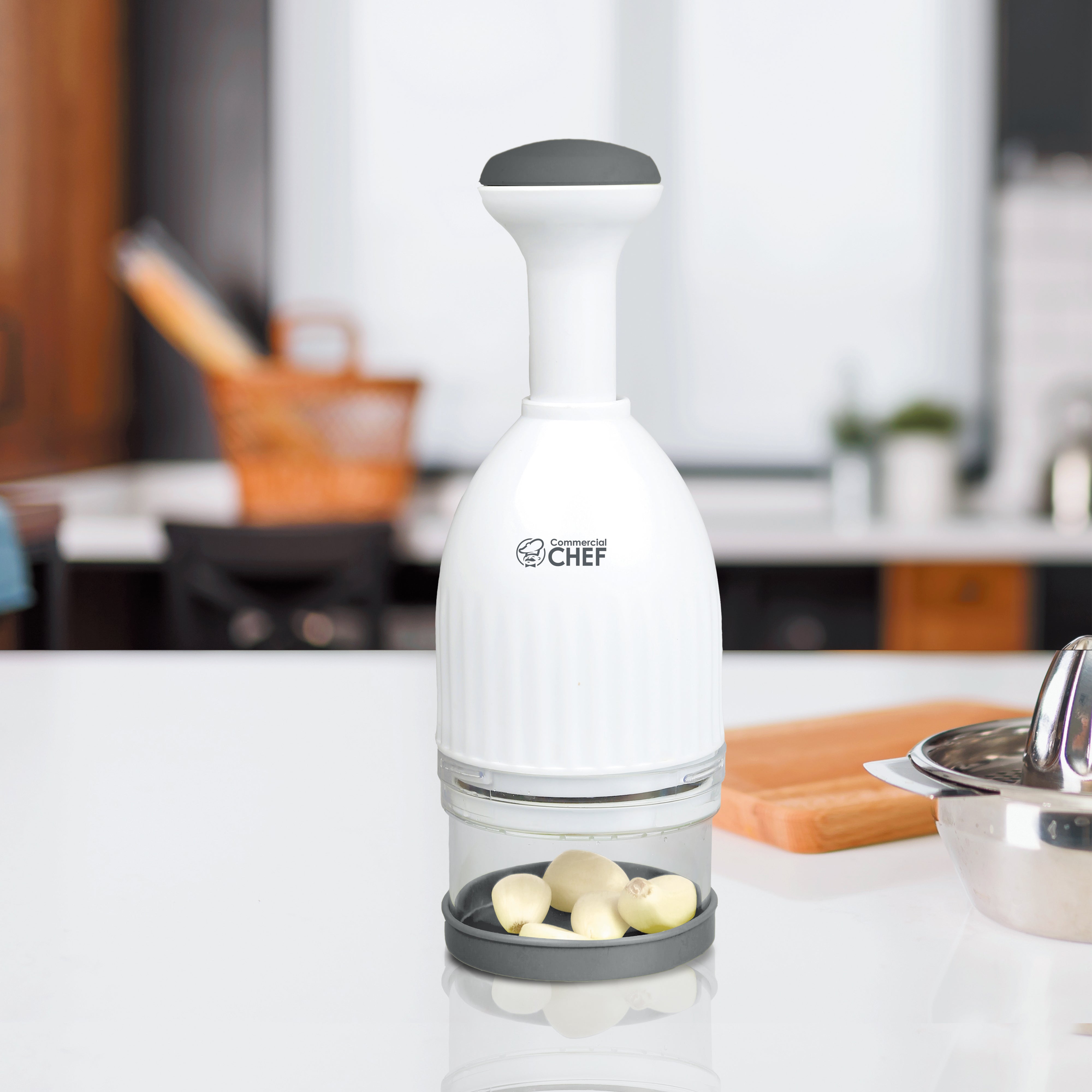 Commercial Chef Food Chopper, Manual Hand Chopper Dicer Easy to Clean, Press Chopper Mincer for Vegetables Onions Garlic Nuts Salads