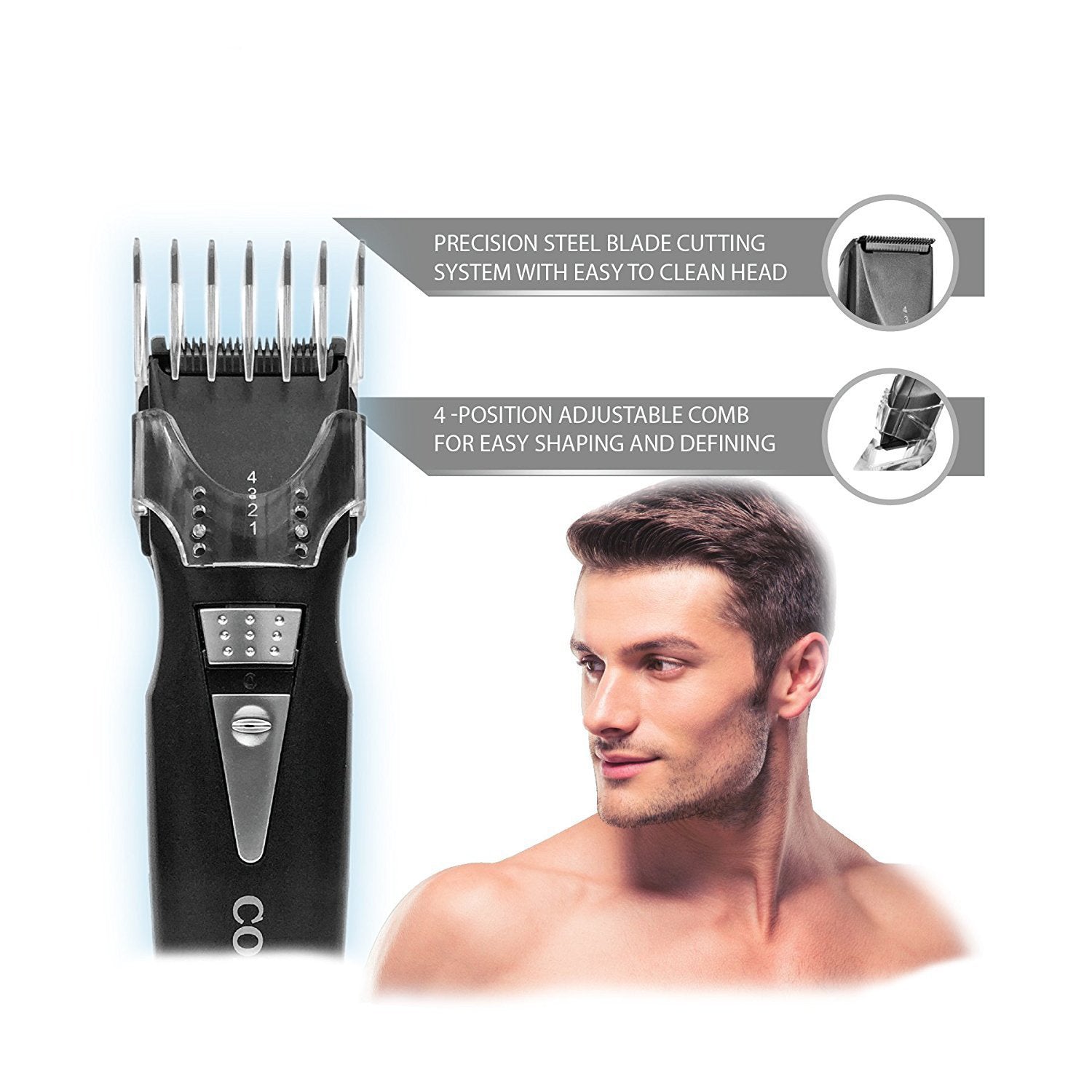 COBY MAX Series Battery Operated Hair & Body Groomer