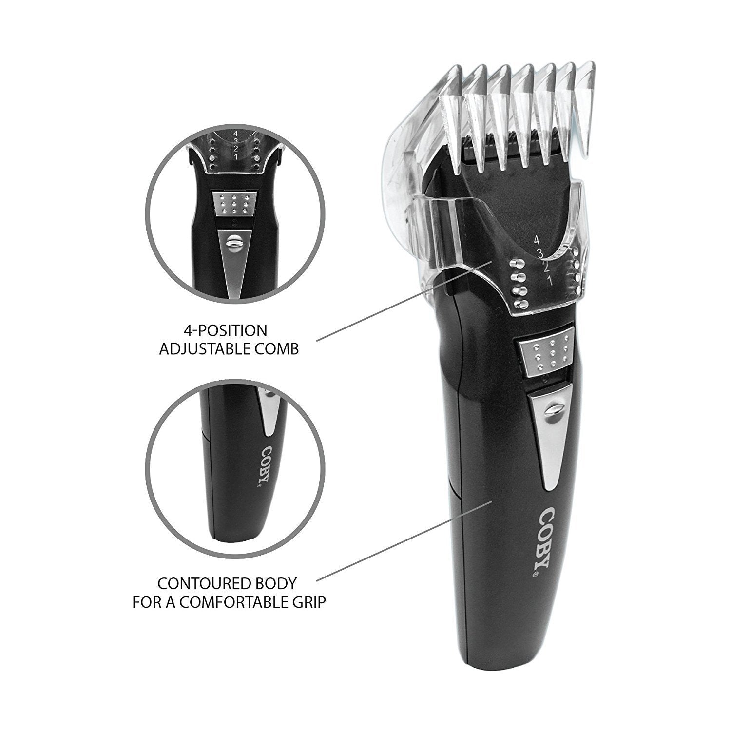 COBY MAX Series Battery Operated Hair & Body Groomer
