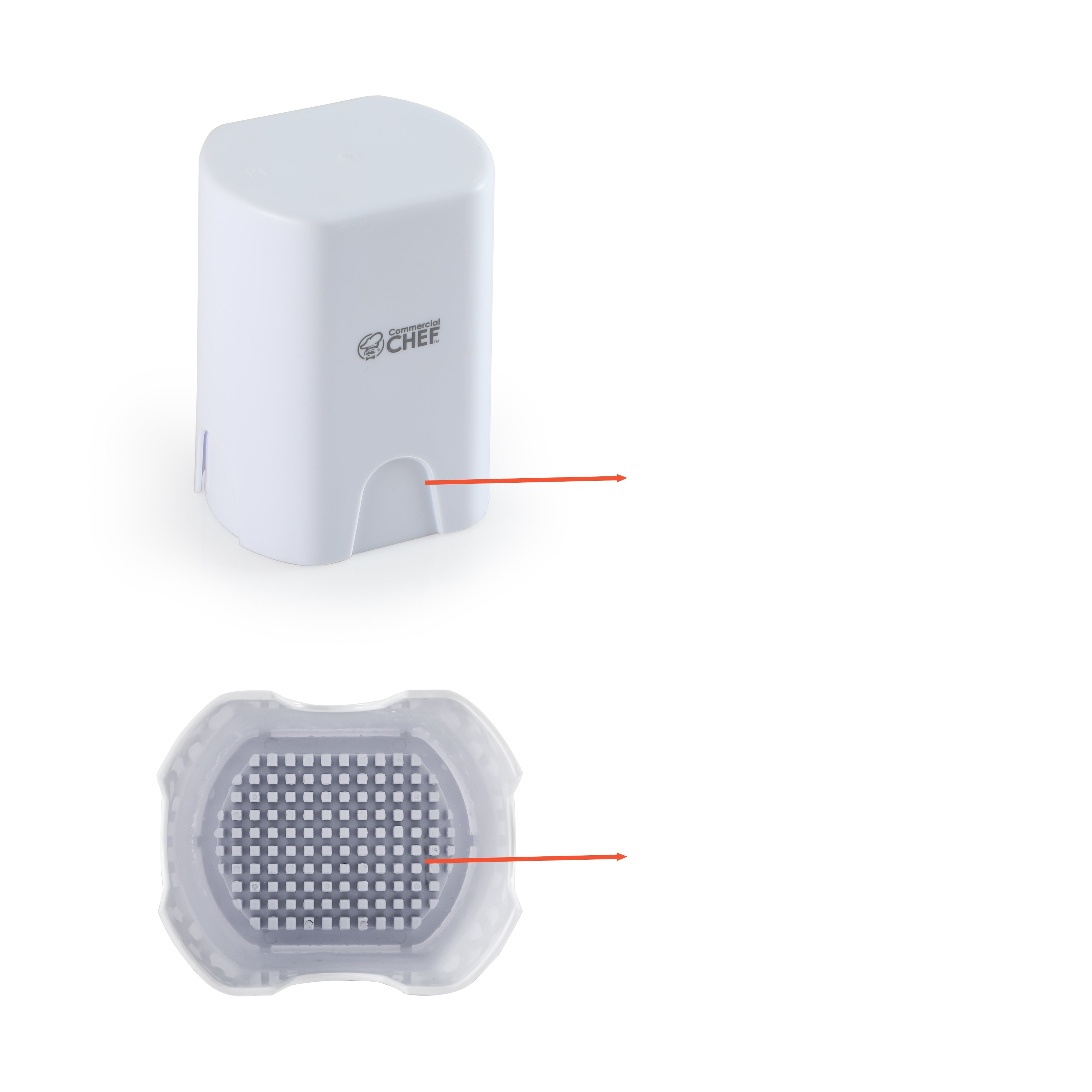 Commercial Chef Potato & Vegetable Slicer, French Fry Cutter, Vegetable Chopperm with 3 Style Blades, White