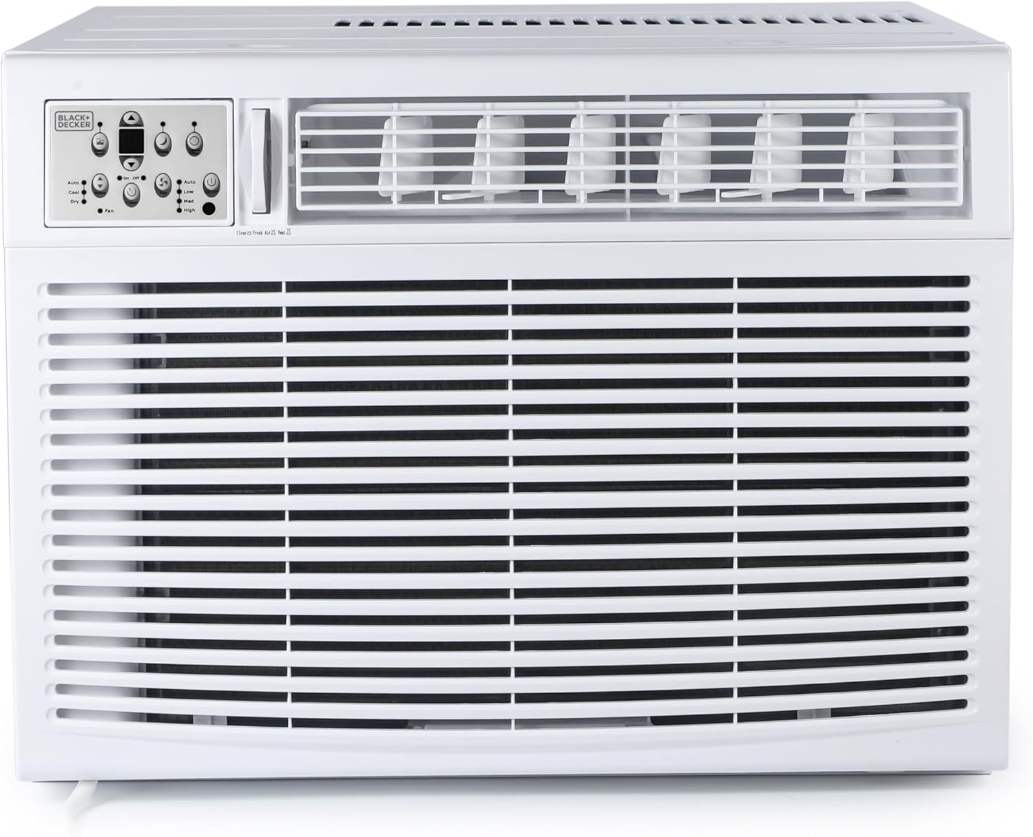 BLACK+DECKER Window or Through The Wall Air Conditioner 18000 BTU, AC Window Unit Cools Up to 1000 Square Feet, Window AC Unit with Remote Control, 3 Cooling Speeds and Fan Only, BD18WT6, White
