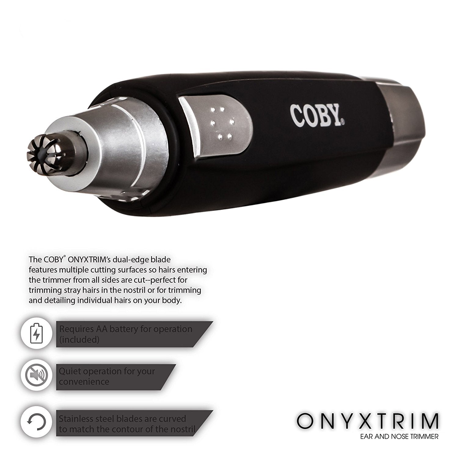 COBY ONYXTRIM Nose and Ear Trimmer