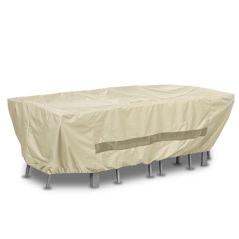 ANYWEATHER Waterproof Patio Table with Chairs Outdoor Cover for Rain, Snow, and Debris, Brown