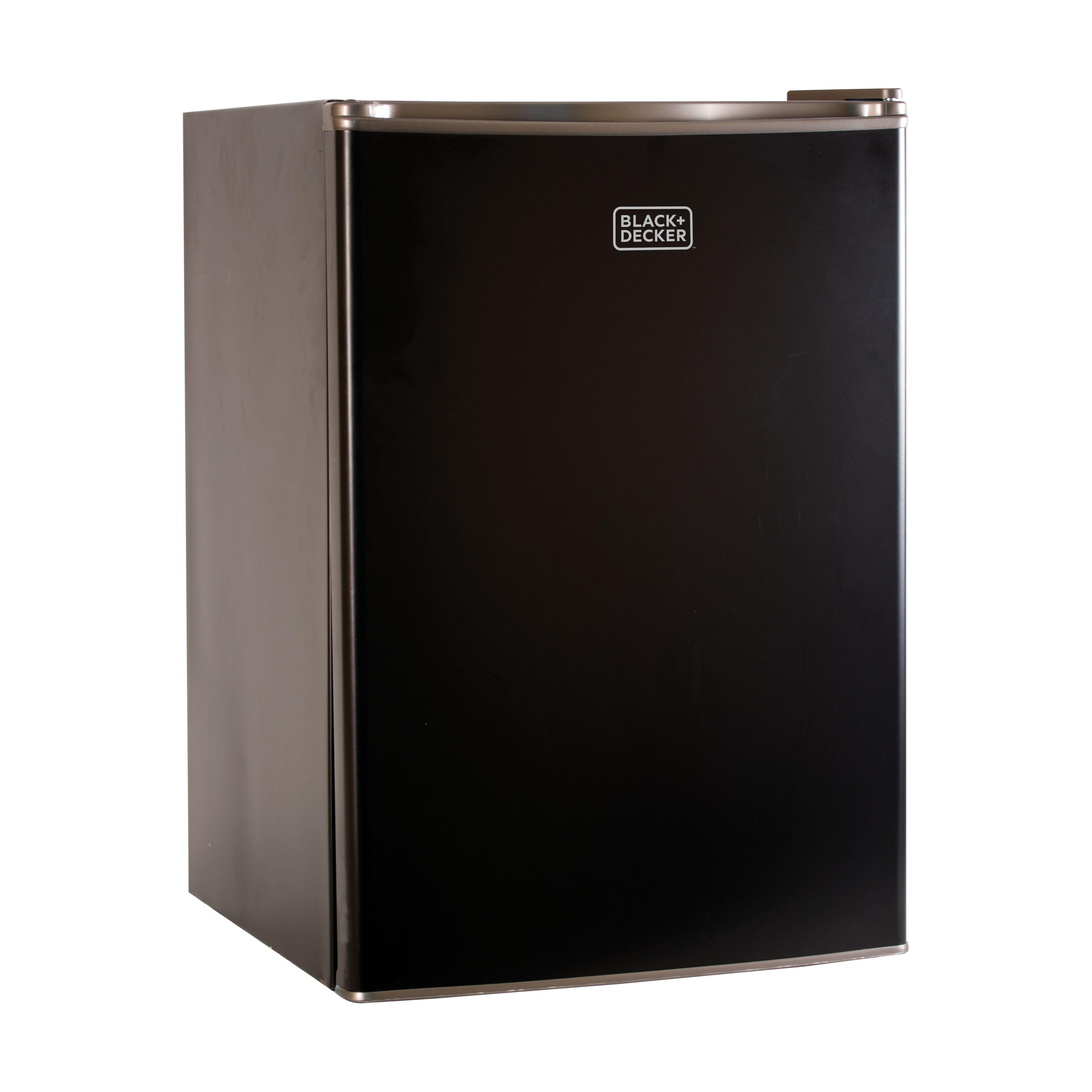 BLACK+DECKER Compact Refrigerator 2.5 Cu. Ft. with Door Storage, Black