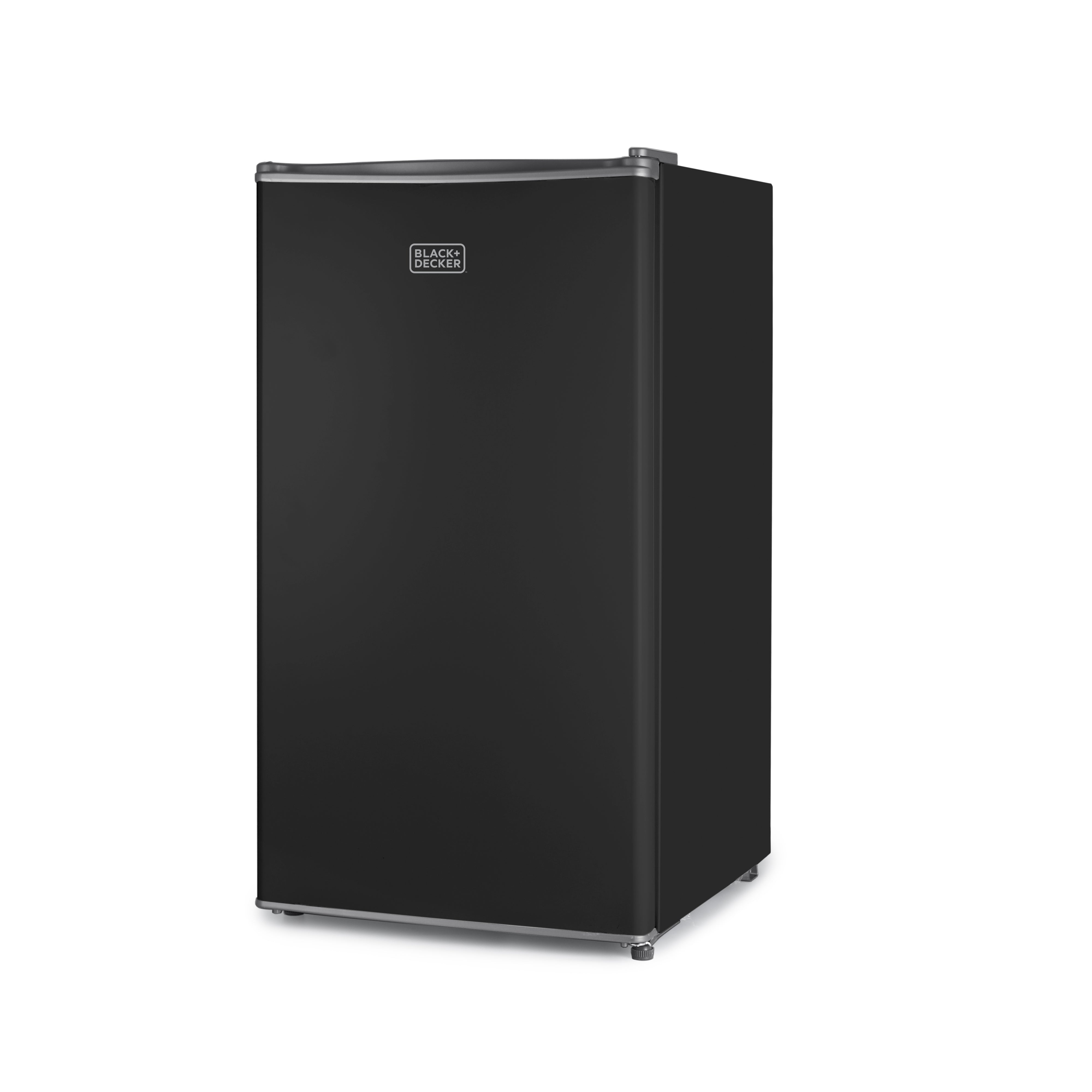 BLACK+DECKER Compact Refrigerator 3.2 Cu. Ft. with True Freezer, Black