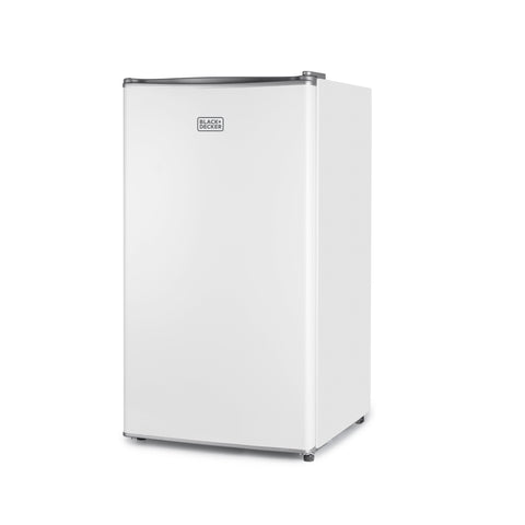 BLACK+DECKER Compact Refrigerator 3.2 Cu. Ft. with True Freezer, White