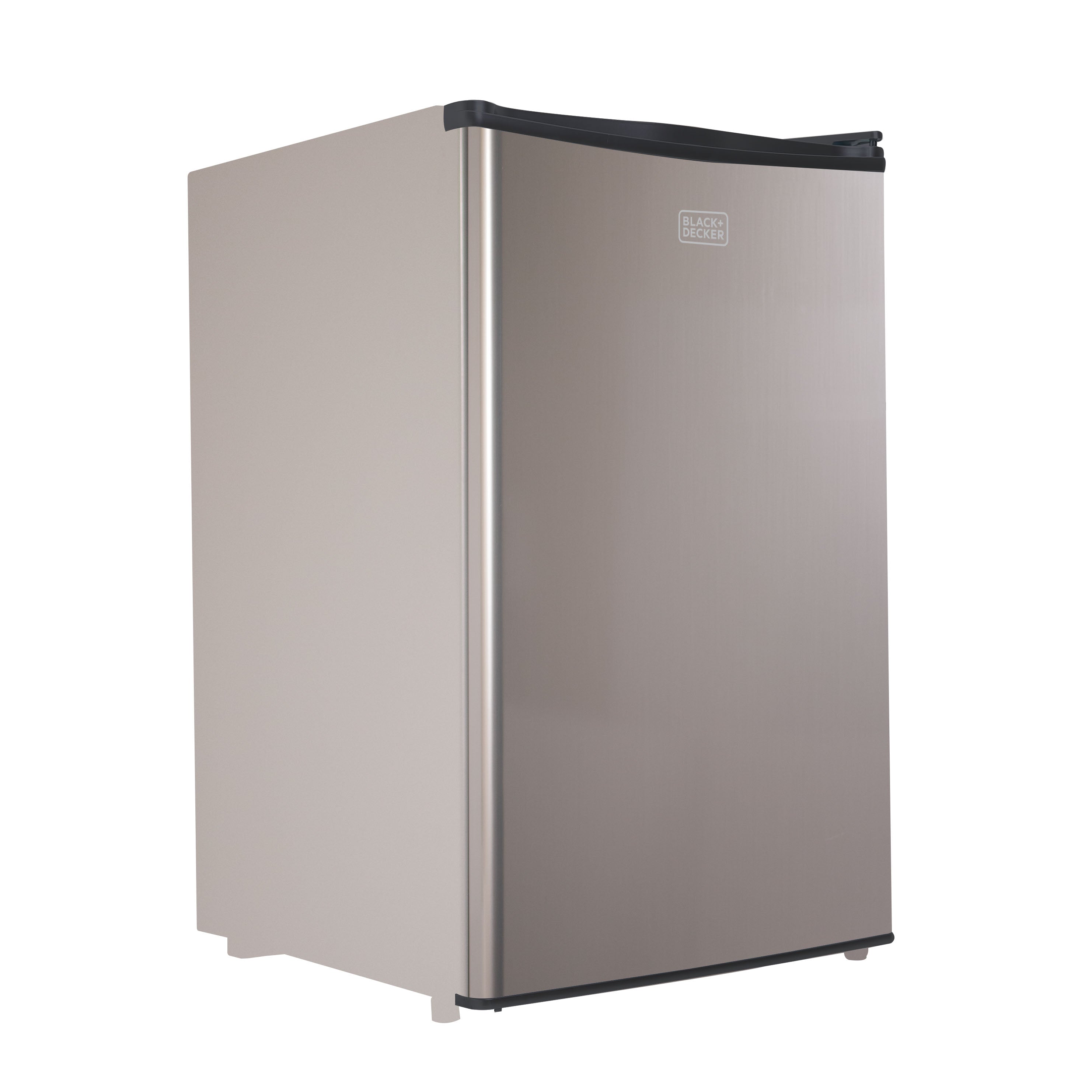 BLACK+DECKER Compact Refrigerator 4.3 Cu. Ft. with True Freezer, Silver