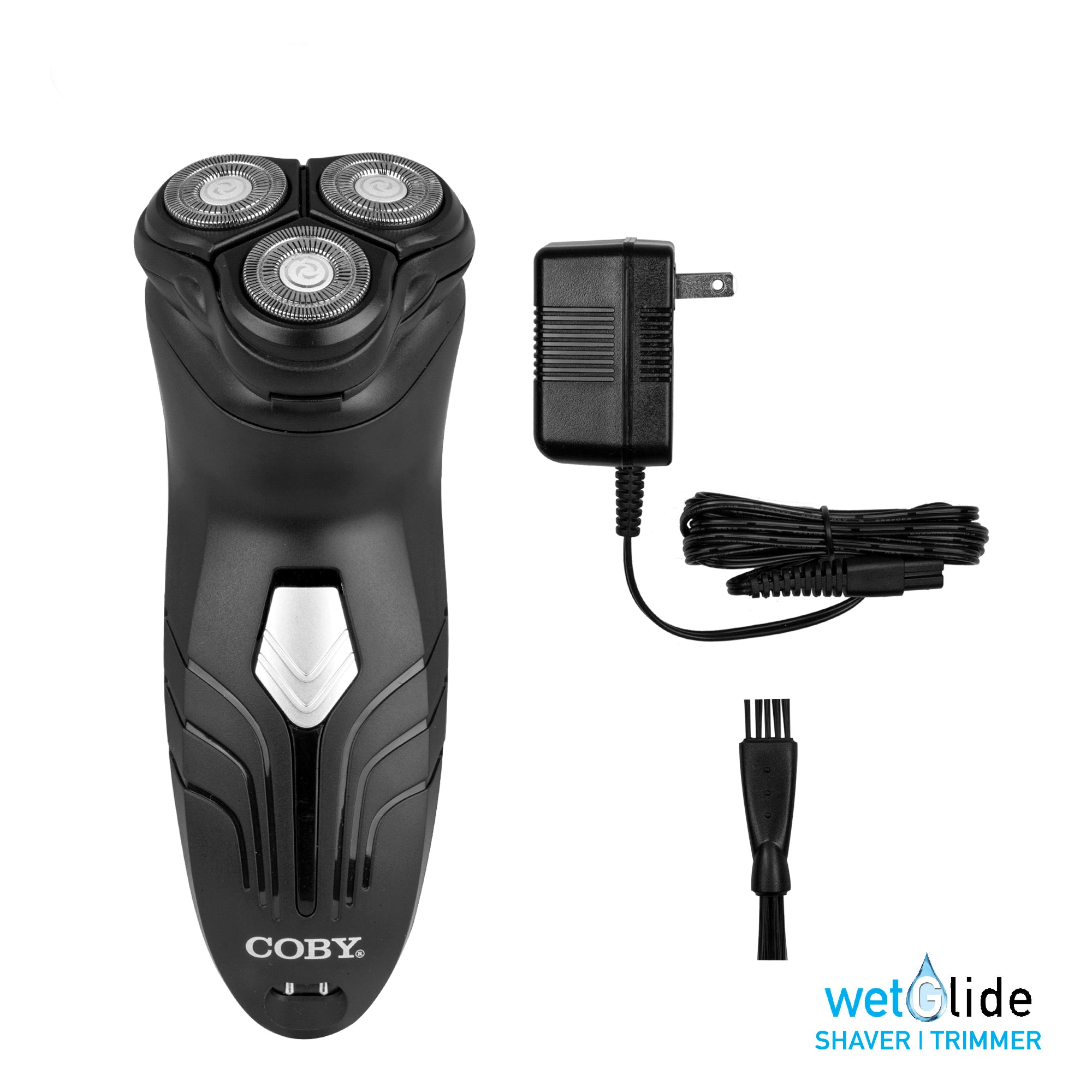 Black 3 Head Washable Rechargeable Shaver