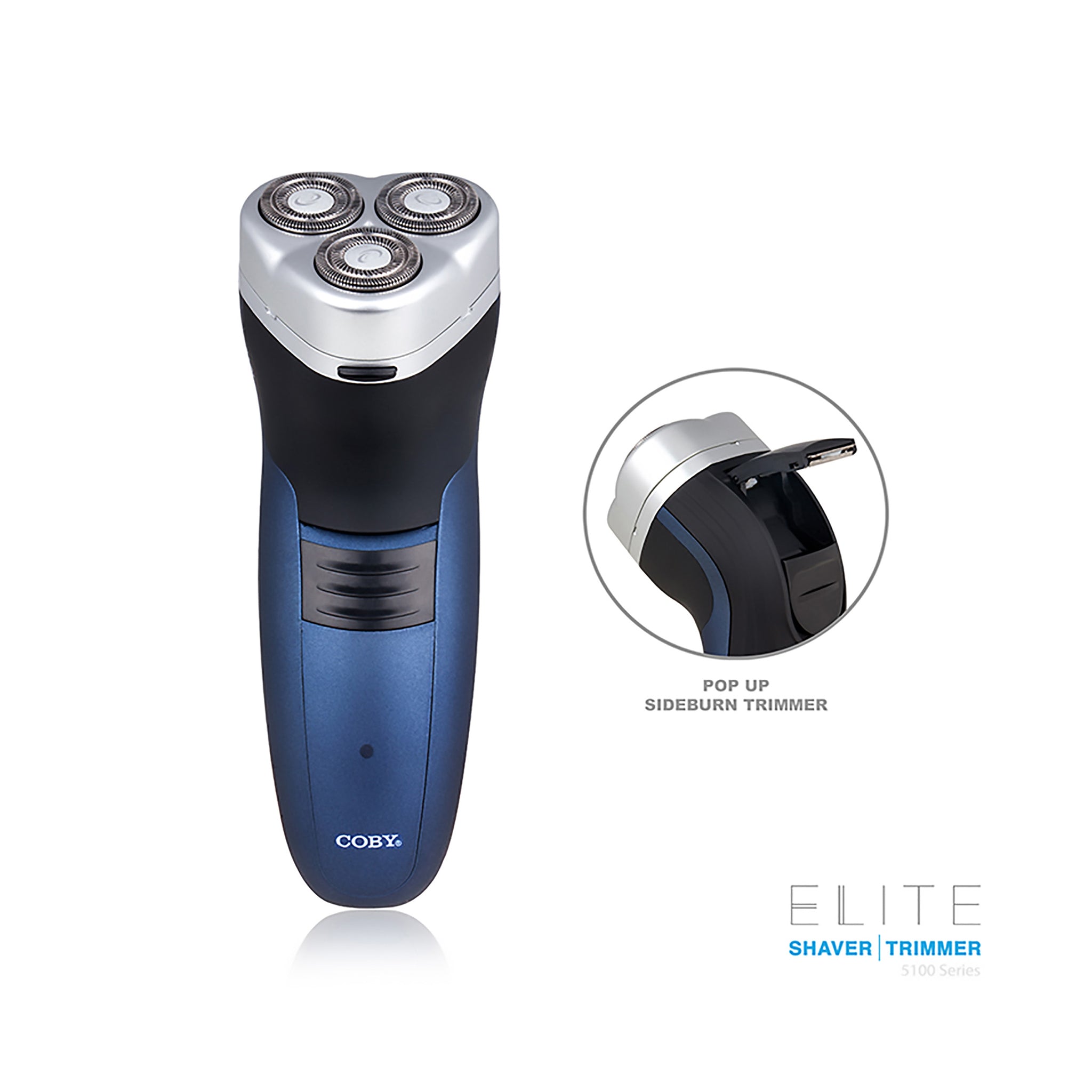 COBY ELITE Series Rechargeable 3 Head Rotary