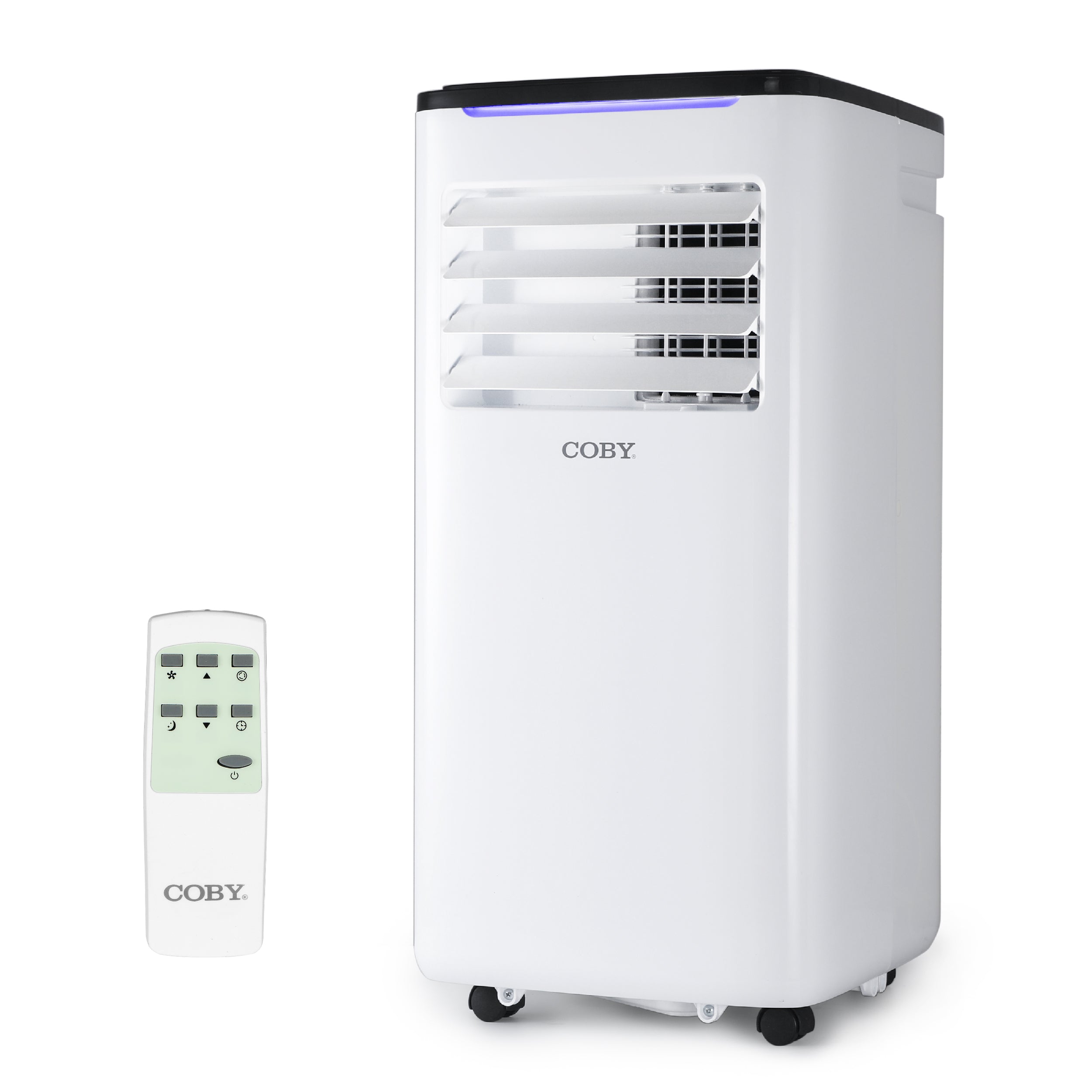 COBY Portable Air Conditioner 3-in-1 AC Unit, Dehumidifier & Fan, Air Conditioner 9,000 BTU Portable AC Unit for 400 Sq. Ft. with Remote Control, 24-Hour Timer, & Installation Kit