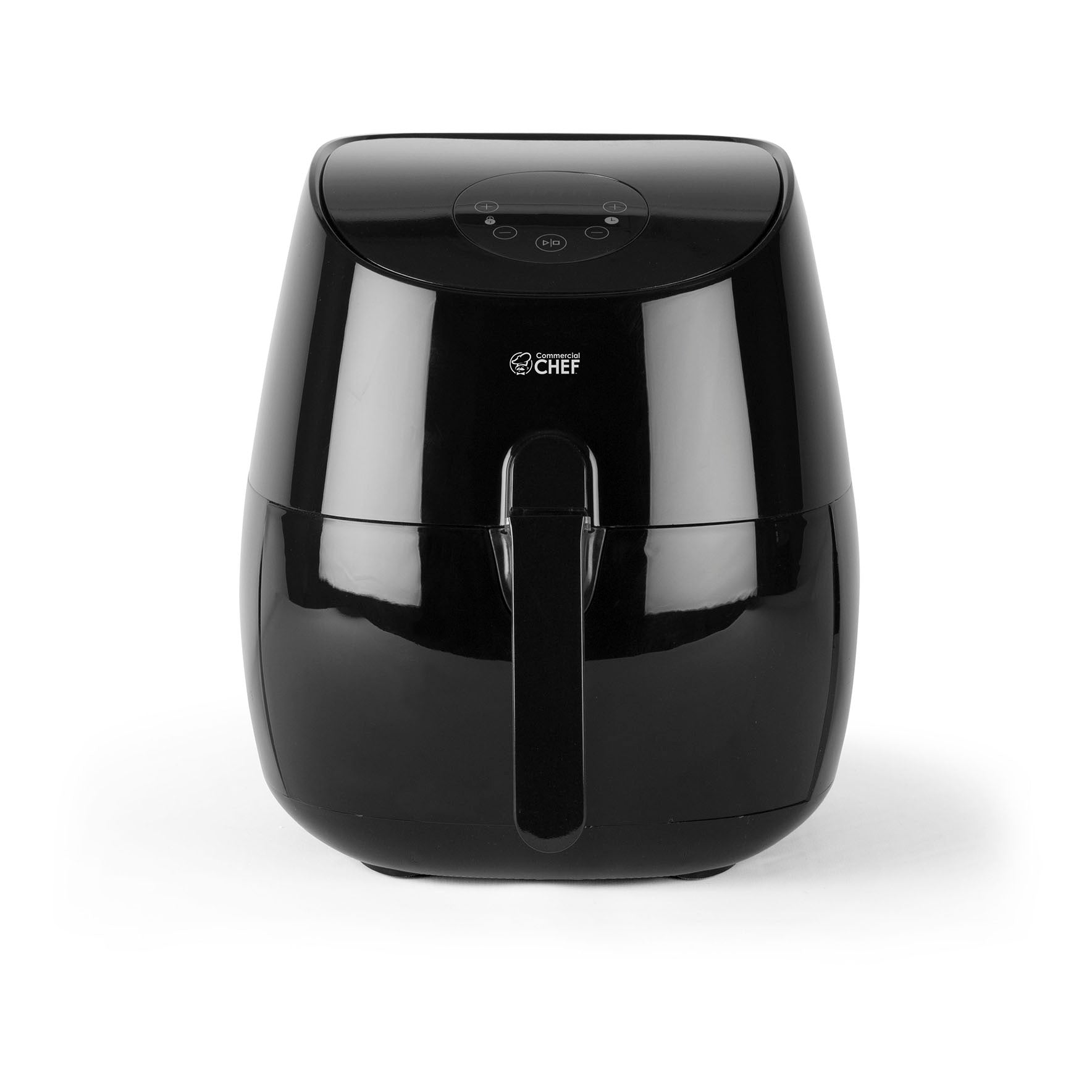 Commercial Chef Air Fryer 3.7 Quart with Digital Touch Controls – Healthy Oil-Free Cooking – 80% Less Fat – Works With Ketogenic Diet Recipes