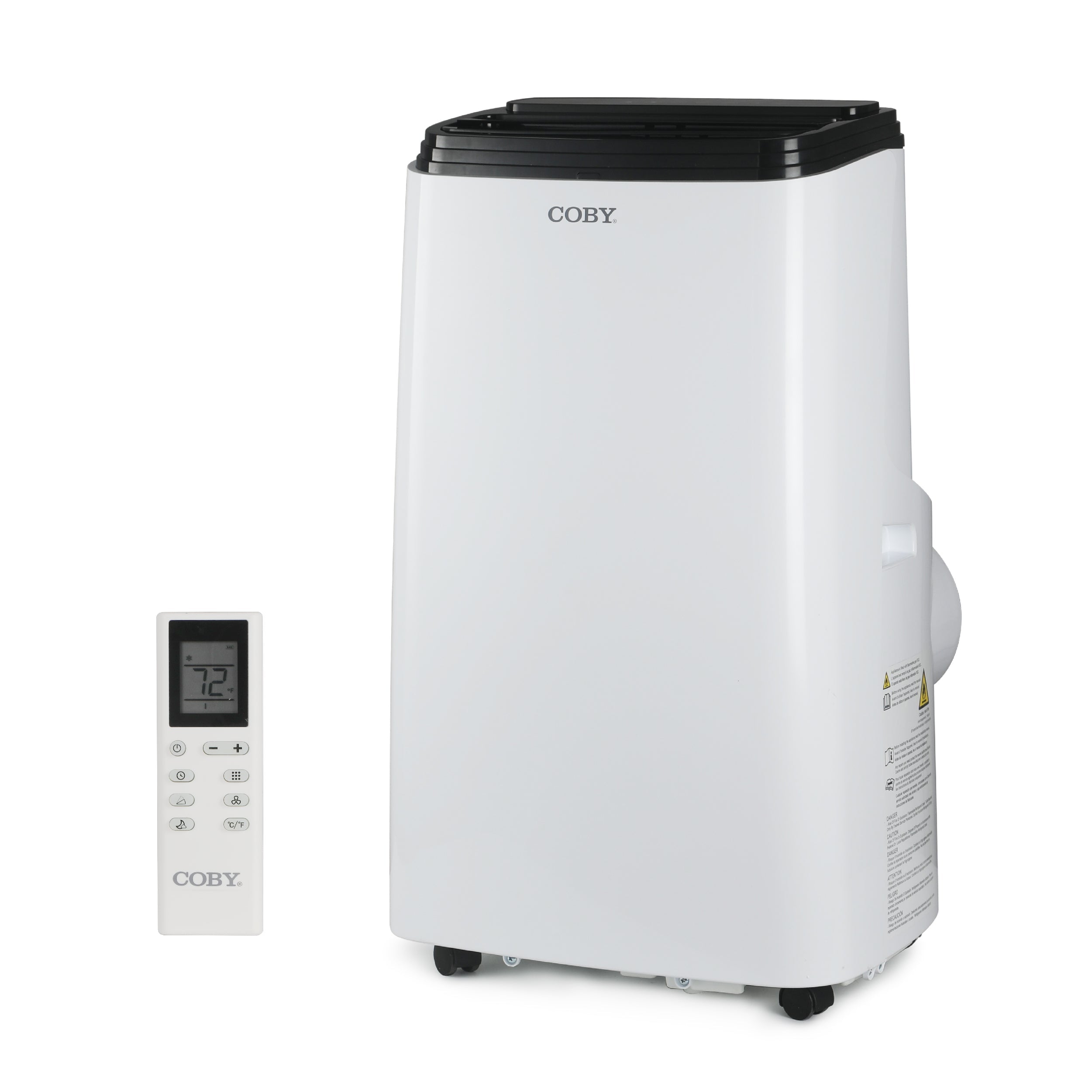 COBY Portable Air Conditioner 3-in-1 AC Unit, Dehumidifier & Fan, Air Conditioner 12,000 BTU Portable AC Unit with Remote Control for Rooms up to 550 Sq. Ft., 24-Hour Timer, & Installation Kit