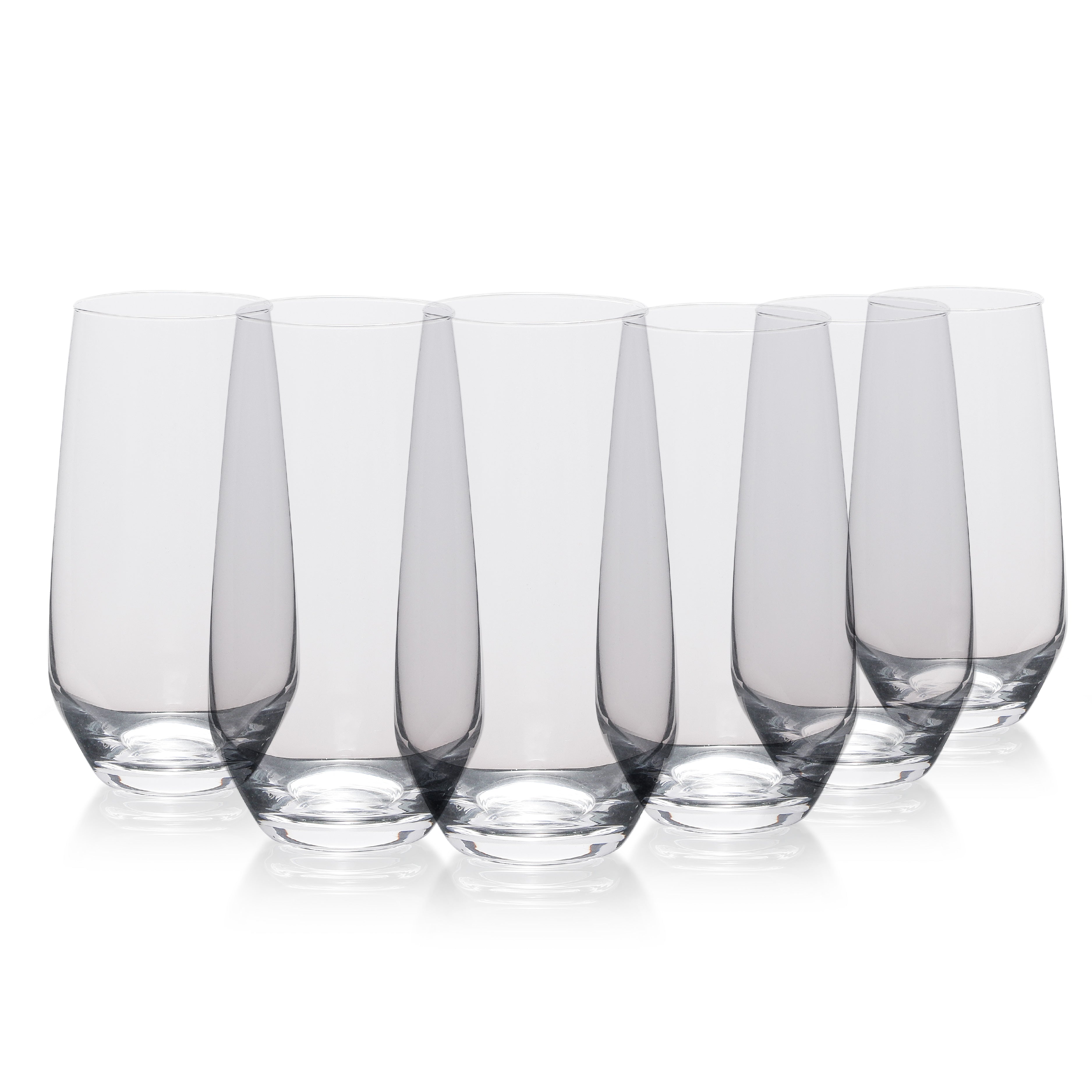 TABLE 12 16.5-Ounce Beverage Glasses, Set of 6, Lead-Free Crystal, Break Resistant